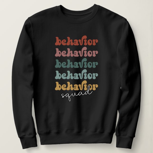 Sweatshirt Comportement rétro Squad (Design devant)