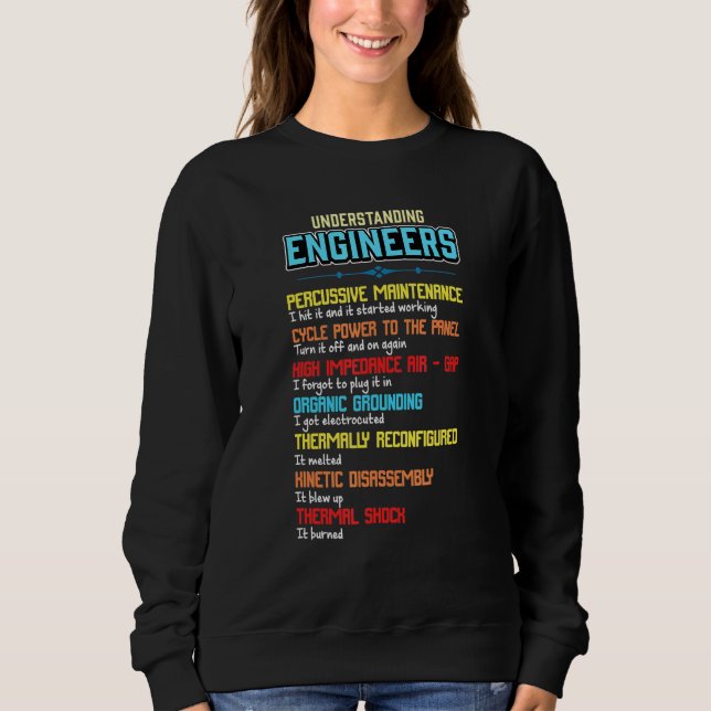 Sweatshirt Comprendre Les Ingénieurs Et L'Ingénierie (Devant)
