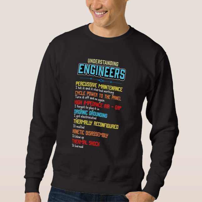 Sweatshirt Comprendre Les Ingénieurs Et L'Ingénierie (Devant)