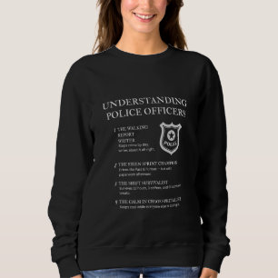 Sweatshirt Comprendre les policiers - Noir