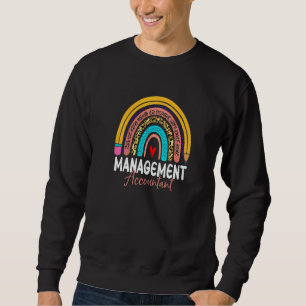 Sweatshirt Comptable de gestion Comptabilité Léopard Arc-en-c