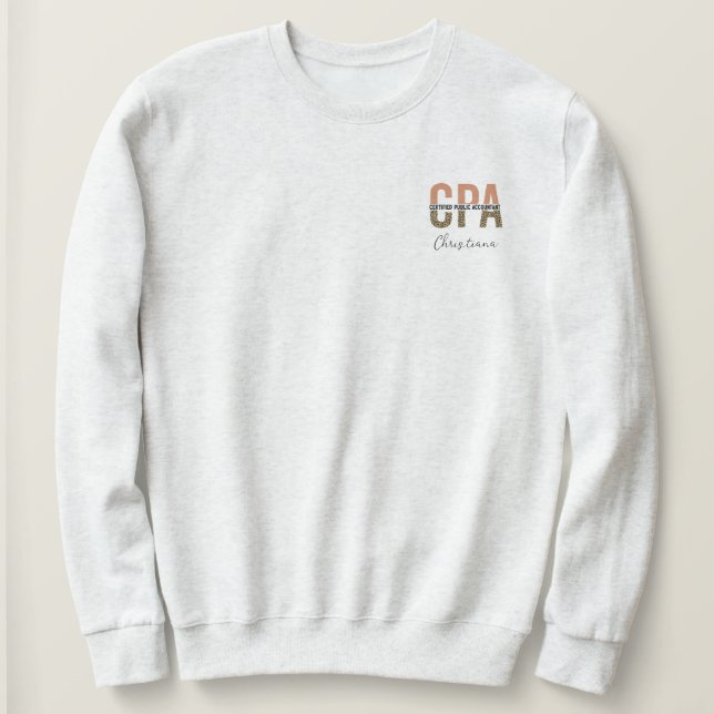 Sweatshirt Comptable public certifié CPA (Design devant)