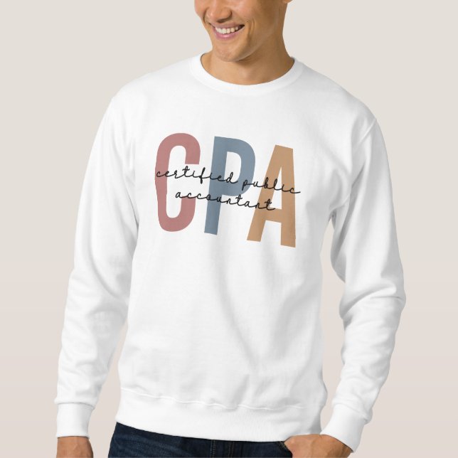 Sweatshirt Comptable public certifié Retro CPA (Devant)