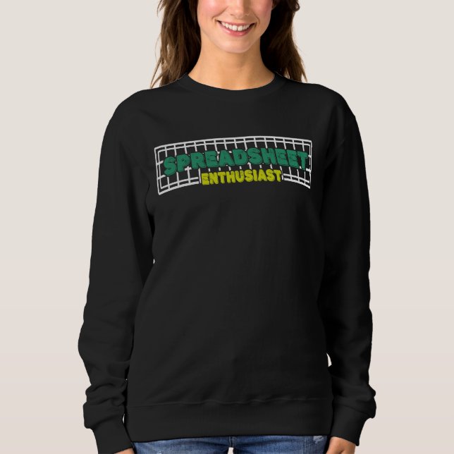 Sweatshirt Comptable sur tableur CPA Livre comptable amusant  (Devant)