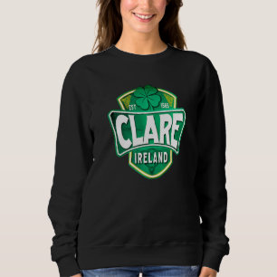 Sweatshirt Comté Clare Irlande Irlandais Gaelic Football Hurl