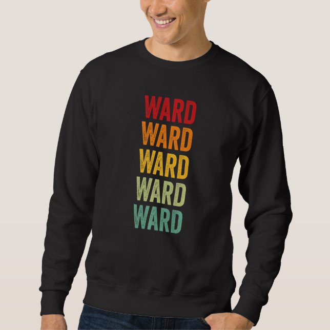 Sweatshirt Comté de Ward Texas Texte Arc-en-ciel (Devant)