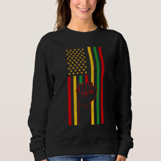 Sweatshirt Concentrated Fist USA Holiday Month Juneteeth
