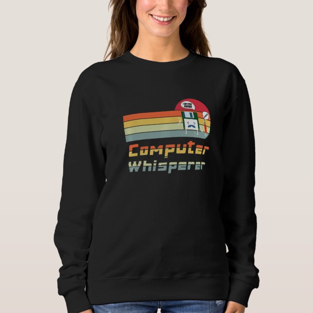 Sweatshirt Concepteur De Disquette Père & Son Programmeur Ou  (Devant)