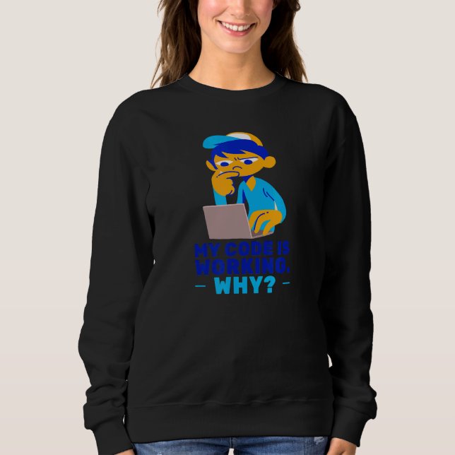 Sweatshirt Concepteur de programmeur Ingénieur informatique C (Devant)