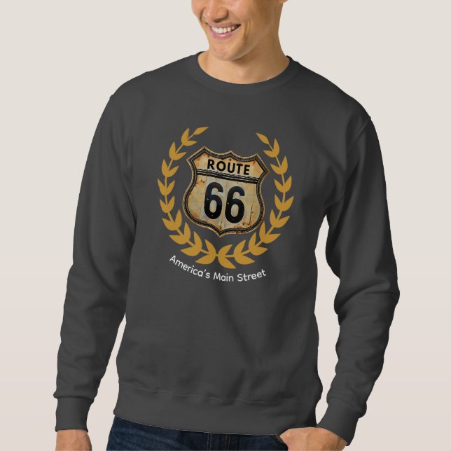 Sweatshirt Concepteur Route 66 (Devant)