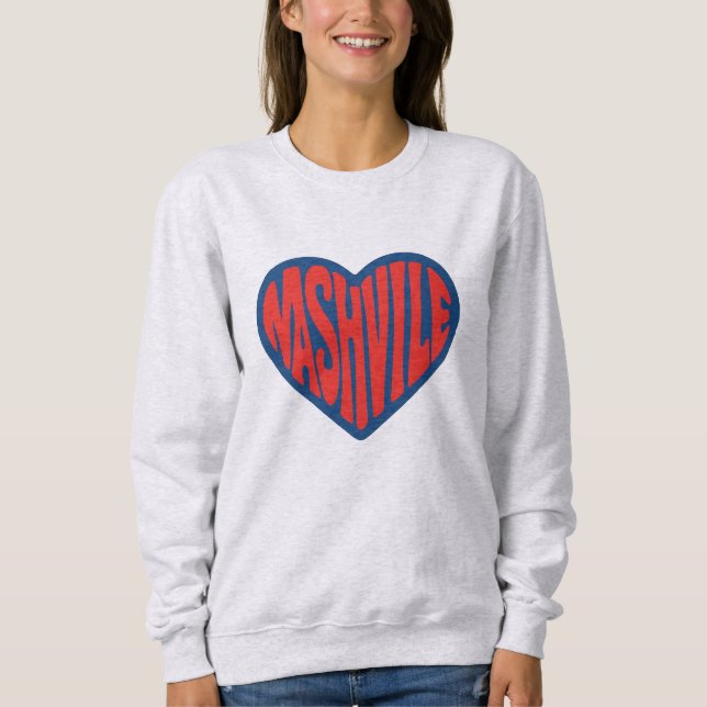 Sweatshirt Conception cardiaque Super de Nashville - Retro Ps (Devant)
