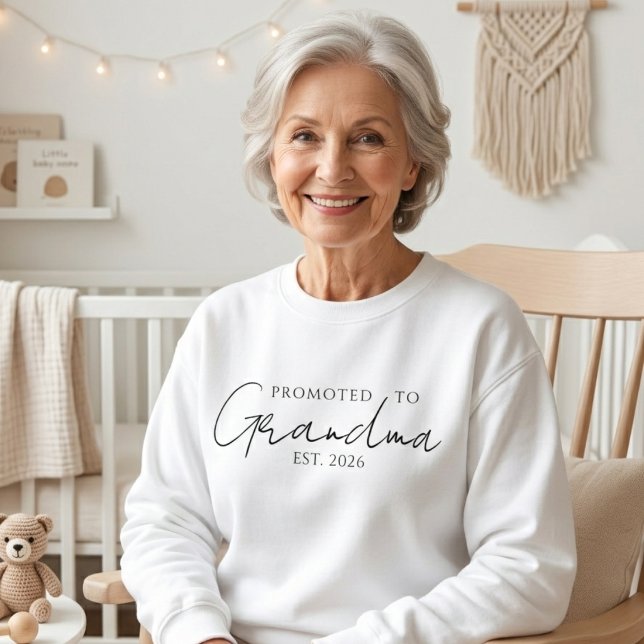 Sweatshirt Conception Chaleureuse Promue Grand-mère Année EST (Créateur téléchargé)