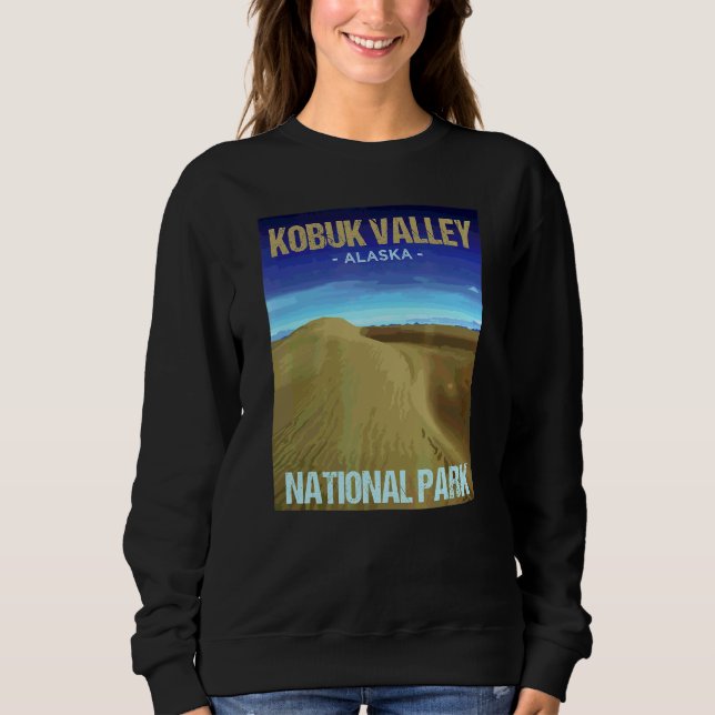 Sweatshirt Conception d'affiche du parc national de la vallée (Devant)