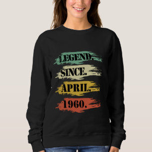 Sweatshirt Conception d'anniversaire légendaire depuis avril