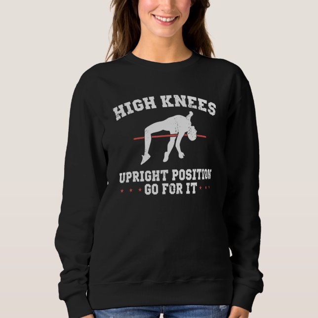 Sweatshirt Conception d'athlète de saut à la perche pour saut (Devant)