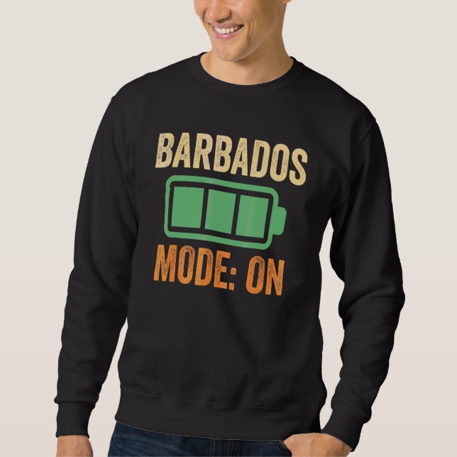 Sweatshirt Conception de batterie en mode Barbade (Devant)