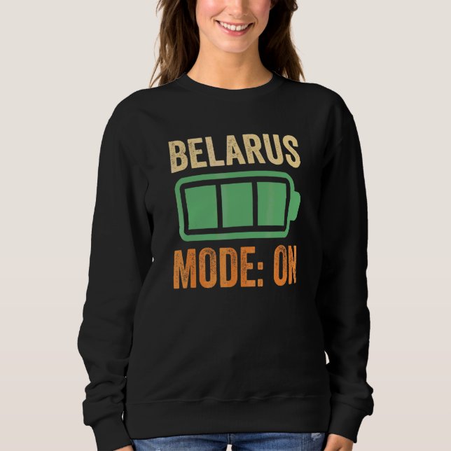 Sweatshirt Conception de batterie en mode Biélorussie (Devant)