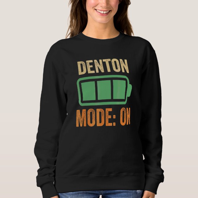 Sweatshirt Conception de batterie en mode Denton (Devant)
