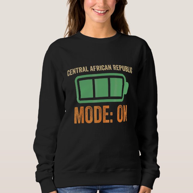 Sweatshirt Conception de batterie en mode République centrafr (Devant)