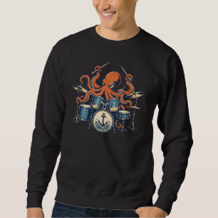 Sweatshirt Conception de batteur de pieuvre personnalisé