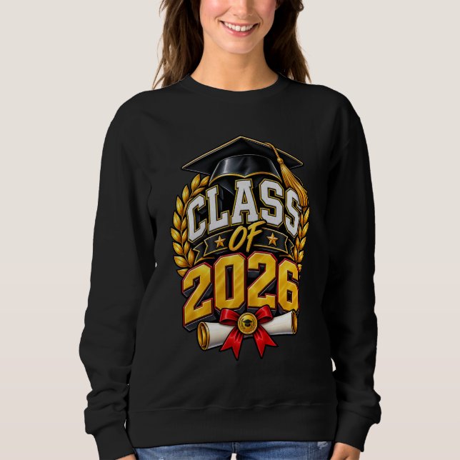 Sweatshirt Conception de célébration de remise des diplômes d (Devant)