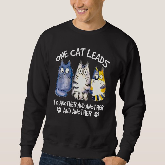 Sweatshirt Conception de chat Chats Chaton Gueule de bois (Devant)