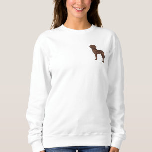 Sweatshirt Conception de chien Labrador Retriever au chocolat