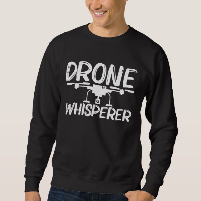 Sweatshirt Conception De Drone Pour Hommes Femmes Hélicoptère (Devant)