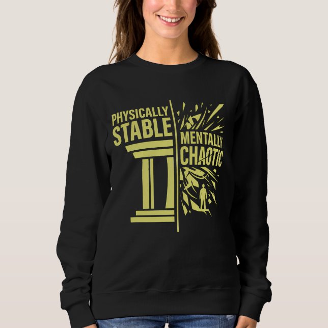 Sweatshirt Conception de dualité stable physiquement et menta (Devant)