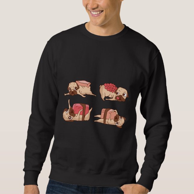 Sweatshirt Conception de Foodie de Teckels Drôles (Devant)