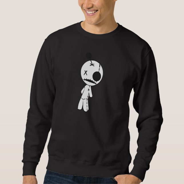 Sweatshirt Conception de goth de cuisine, Poupée vaudou pour  (Devant)