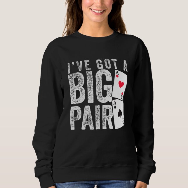 Sweatshirt Conception de joueur de poker cool pour hommes fem (Devant)