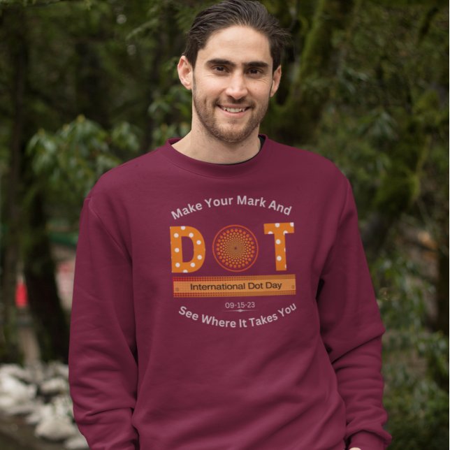 Sweatshirt Conception de la journée internationale des points (Créateur téléchargé)