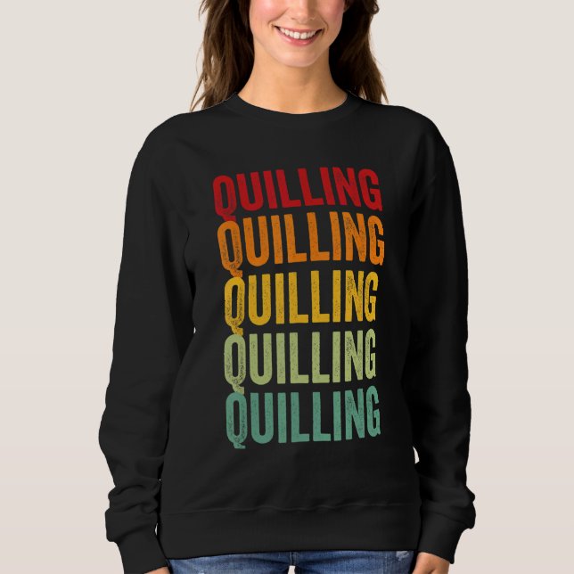 Sweatshirt Conception de l'arc-en-ciel de l'hobbyiste de Quil (Devant)