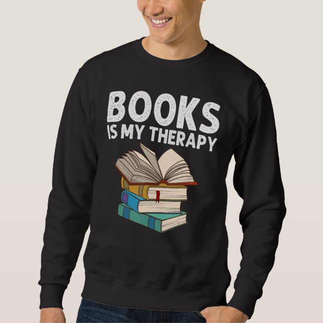 Sweatshirt Conception De Livres Pour Hommes Femmes Bibliothéc (Devant)