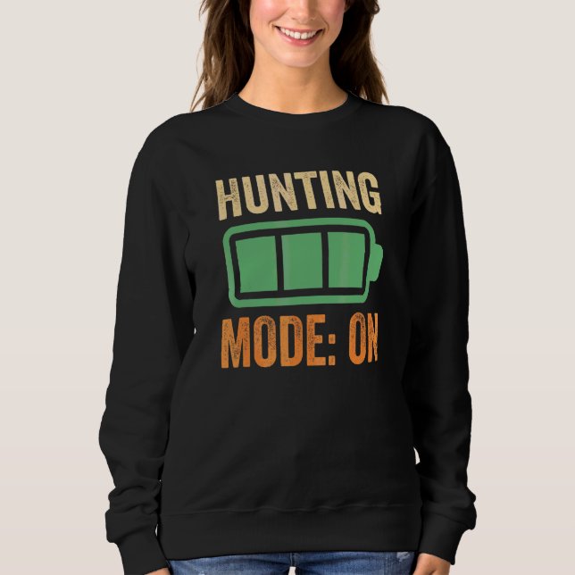 Sweatshirt Conception de mode de chasse sur batterie (Devant)