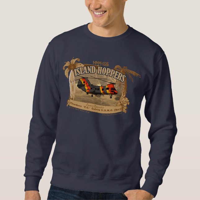 Sweatshirt Conception de Monotone-style de trémies d'île (Devant)