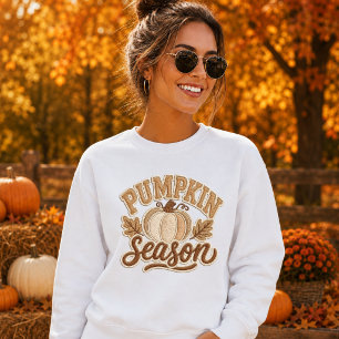 Sweatshirt Conception de patch de lettre vintage de saison de