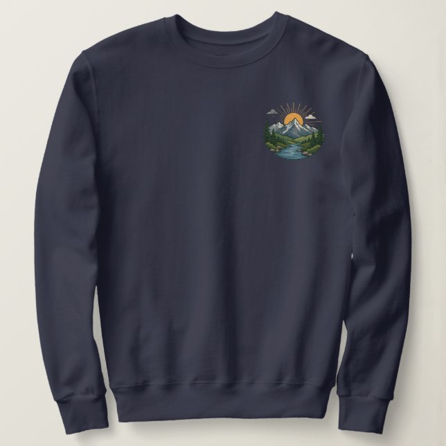 Sweatshirt Conception de plein air d'aventure naturelle (Design devant)
