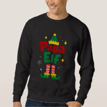 Conception de pyjama de Noël pour famille Papa Elf