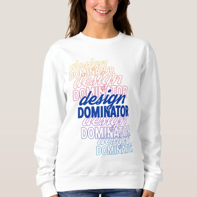 Sweatshirt Conception de répétition du dominateur de concepti (Devant)
