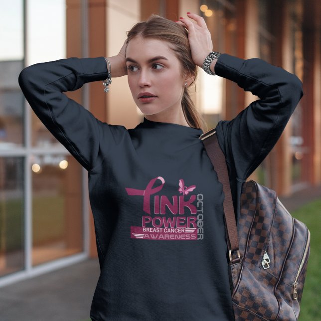 Sweatshirt Conception de sensibilisation au cancer du sein ro (Créateur téléchargé)