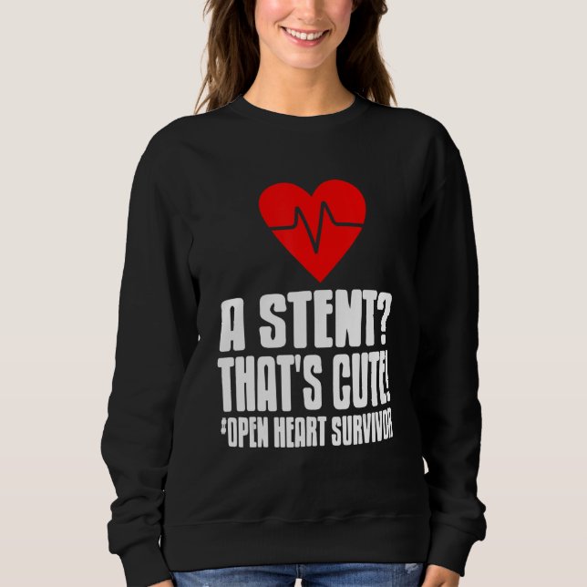 Sweatshirt Conception de survivant de transplantation cardiaq (Devant)