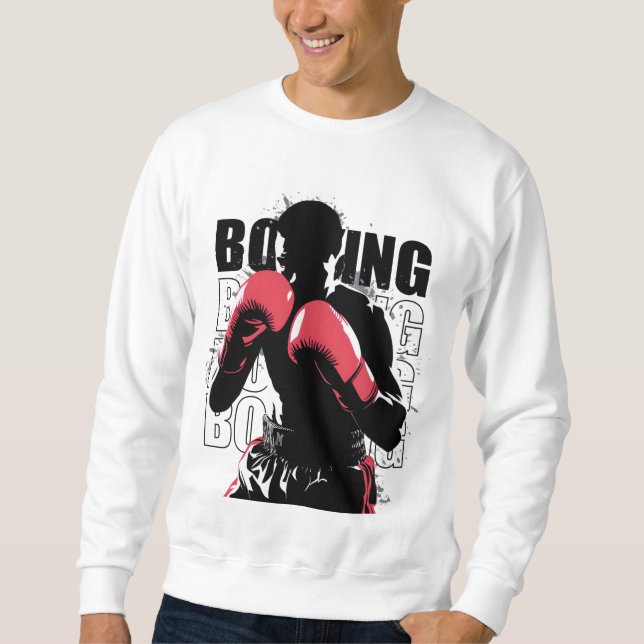 Sweatshirt Conception de T-shirt Abstraite en silhouette de b (Devant)