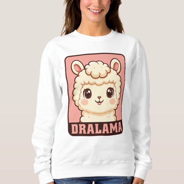 Sweatshirt Conception de t-shirt avec une illustration de lam (Devant)