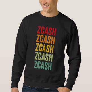 Sweatshirt Conception de texte arc-en-ciel Crypto Zcash