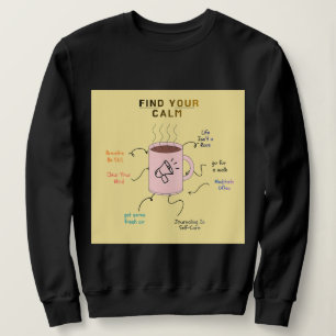 Sweatshirt Conception de texte motivationnel enveloppant