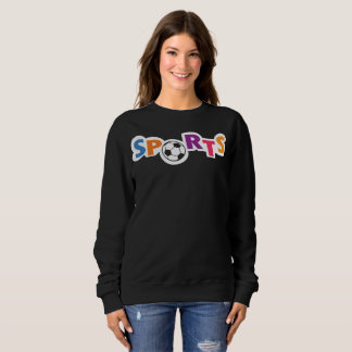 Sweatshirt Conception de texte sportif coloré avec un ballon