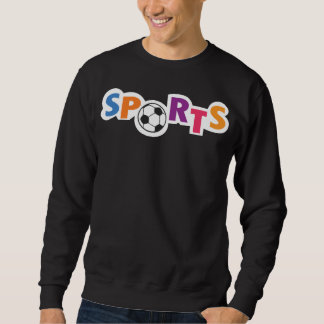 Sweatshirt Conception de texte sportif coloré avec un ballon
