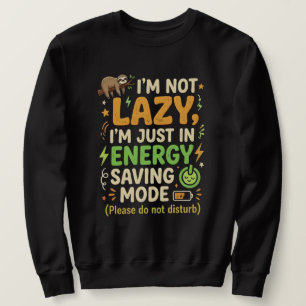Sweatshirt Conception de typographie Mode Économie d'Énergie